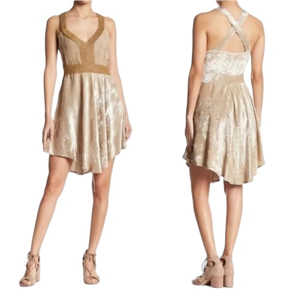 RAGA NWT Romantic Visions Beaded Velvet Mini Dress Size L - Picture 10 of 14